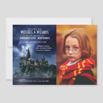 Harry Potter | Dark Hogwarts Castle Birthday Photo Invitation