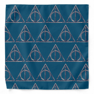 Harry Potter Deathly Hallows Watercolor Bandana