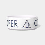Harry Potter | Deathly Hallows Watercolor Bowl<br><div class="desc">Check out this watercolor Deathly Hallows symbol,  representing the Elder Wand,  Resurrection Stone,  and Cloak of Invisibility.</div>