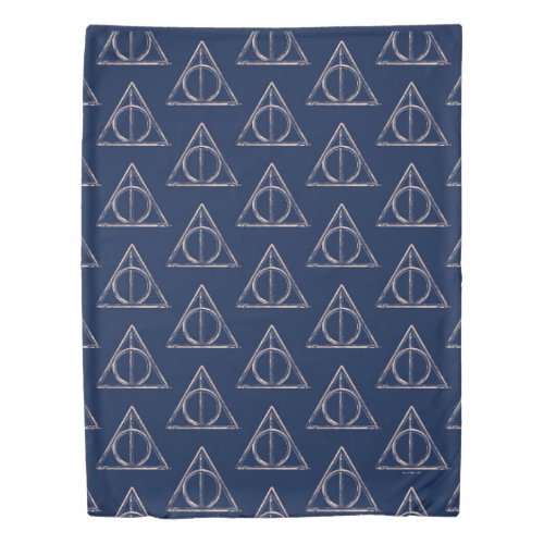 Harry Potter  Deathly Hallows Watercolor Duvet Cover