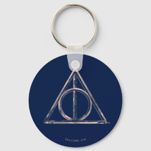 Harry Potter Deathly Hallows Watercolor Keychain