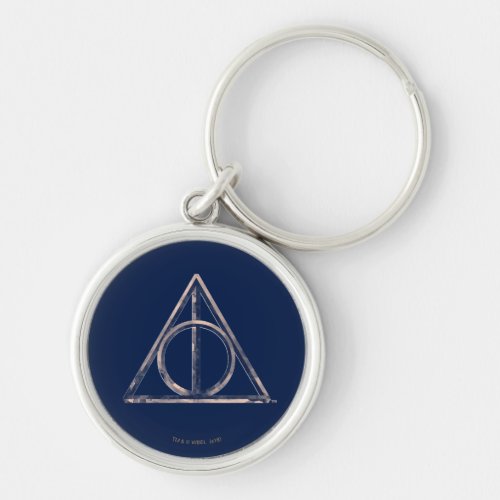 Harry Potter  Deathly Hallows Watercolor Keychain