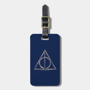 Harry Potter Deathly Hallows Watercolor Luggage Tag