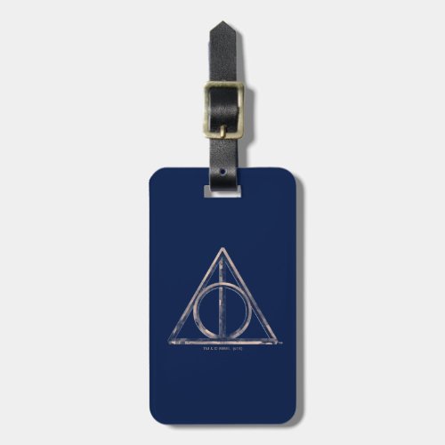 Harry Potter  Deathly Hallows Watercolor Luggage Tag
