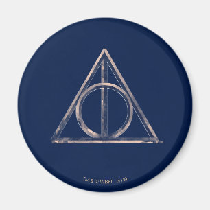 Harry Potter Deathly Hallows Watercolor Magnet