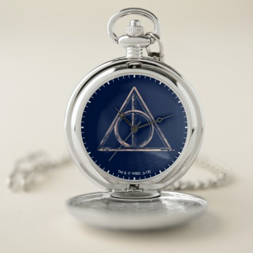 Harry Potter  Deathly Hallows Watercolor Pocket Watch