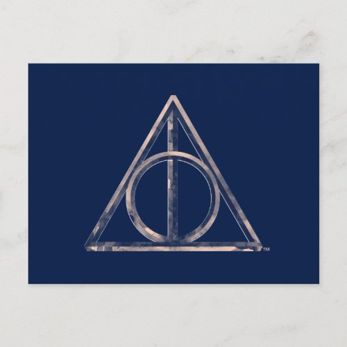 Harry Potter  Deathly Hallows Watercolor Postcard