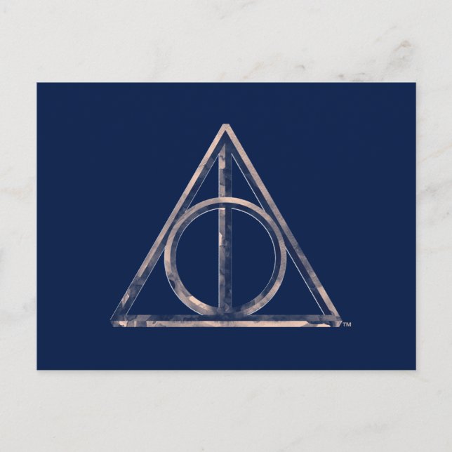 Harry Potter | Deathly Hallows Watercolor Postcard (Front)