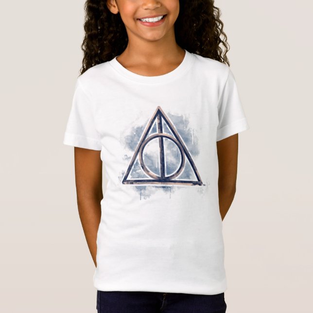 Harry Potter | Deathly Hallows Watercolor T-Shirt (Front)