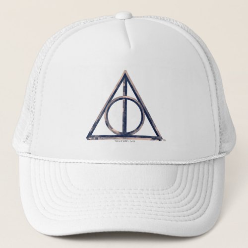 Harry Potter  Deathly Hallows Watercolor Trucker Hat
