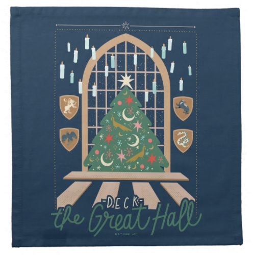 Harry Potter  Deck the Great Hall Cloth Napkin