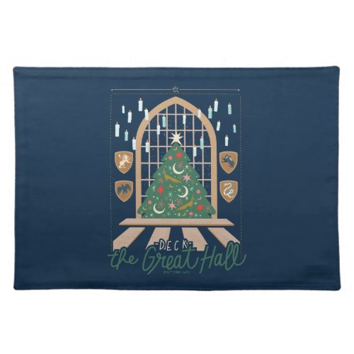 Harry Potter  Deck the Great Hall Cloth Placemat