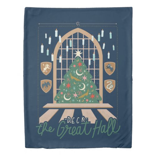 Harry Potter  Deck the Great Hall Duvet Cover