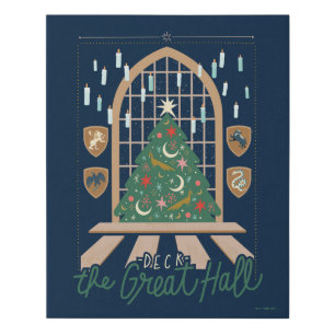 Harry Potter   Deck the Great Hall Faux Canvas Print