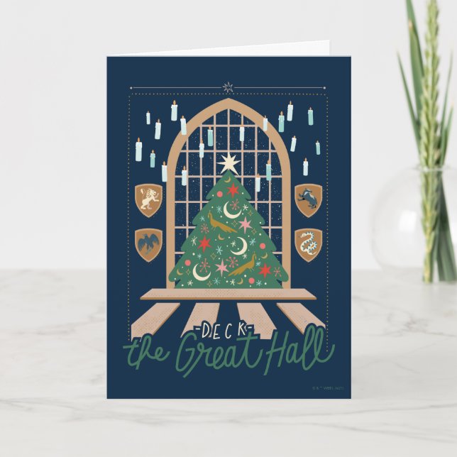 Harry Potter | Deck the Great Hall Holiday Card (Front)