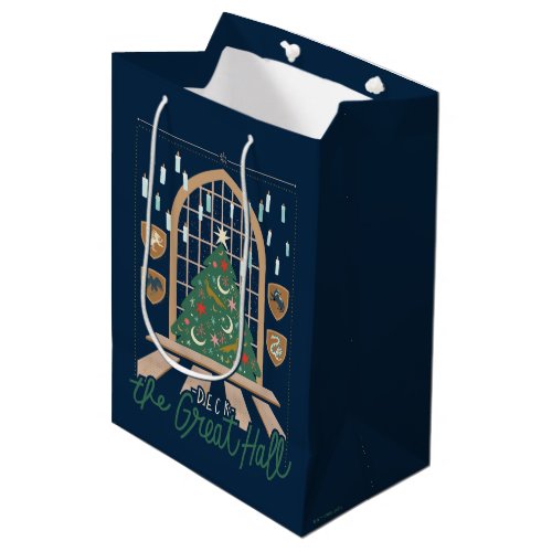 Harry Potter  Deck the Great Hall Medium Gift Bag