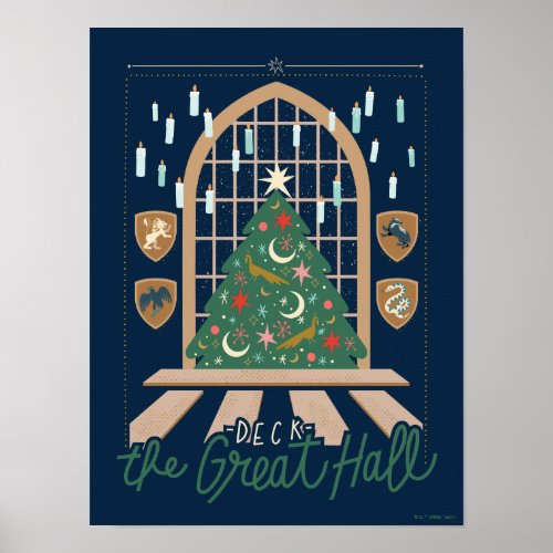 Harry Potter  Deck the Great Hall Poster