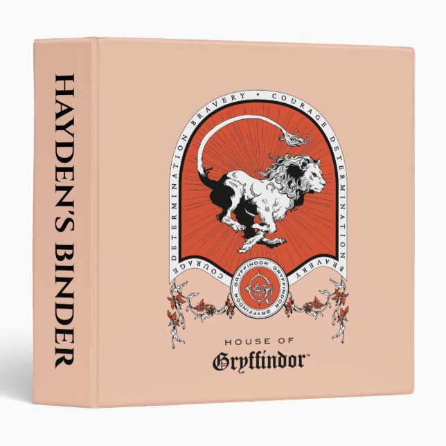 HARRY POTTER™ | Delicate Sketch GRYFFINDOR™ Crest 3 Ring Binder (Front/Spine)