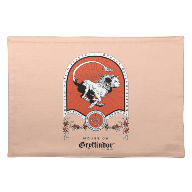 HARRY POTTER™ | Delicate Sketch GRYFFINDOR™ Crest Cloth Placemat (Front)