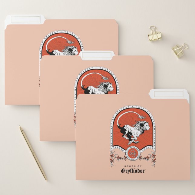 HARRY POTTER™ | Delicate Sketch GRYFFINDOR™ Crest File Folder (Set)