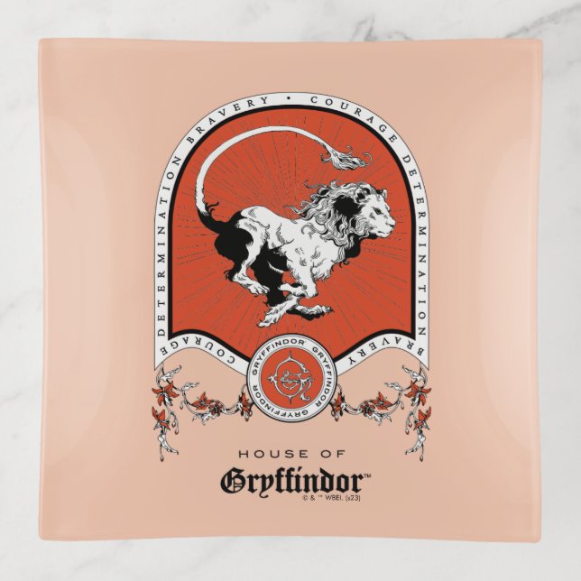 HARRY POTTER™ | Delicate Sketch GRYFFINDOR™ Crest Trinket Tray (Front)