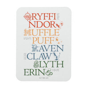 HARRY POTTER™ Delicate Sketch HOGWARTS™ Houses Magnet