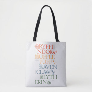HARRY POTTER™ Delicate Sketch HOGWARTS™ Houses Tote Bag