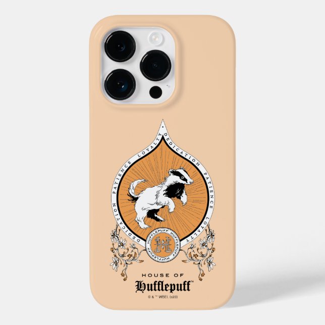HARRY POTTER™ | Delicate Sketch HUFFLEPUFF™ Crest Case-Mate iPhone Case (Back)