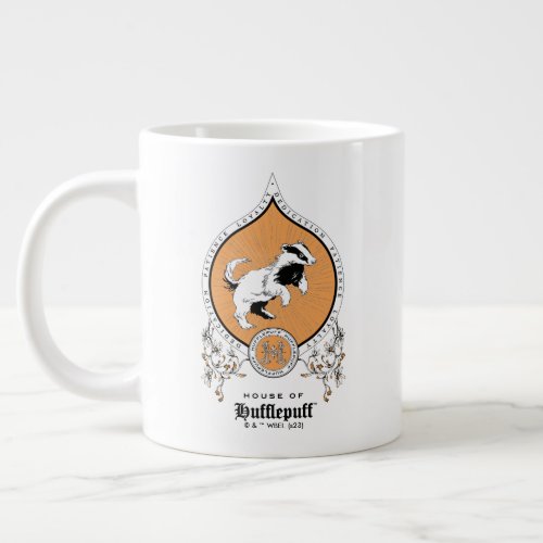 HARRY POTTERâ  Delicate Sketch HUFFLEPUFFâ Crest Giant Coffee Mug