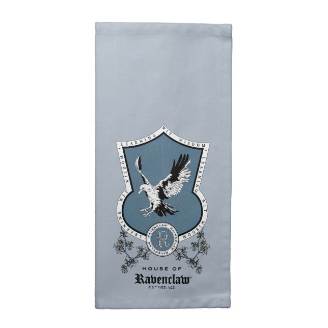 HARRY POTTER™ | Delicate Sketch RAVENCLAW™ Crest Cloth Napkin (Half Fold)