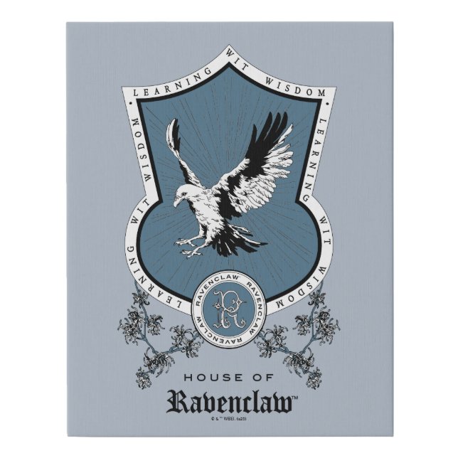 HARRY POTTER™ | Delicate Sketch RAVENCLAW™ Crest Faux Canvas Print (Front)