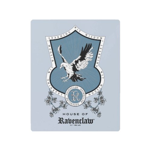 HARRY POTTER  Delicate Sketch RAVENCLAW Crest Metal Print