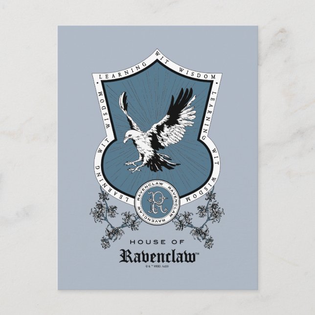 HARRY POTTER™ | Delicate Sketch RAVENCLAW™ Crest Postcard (Front)