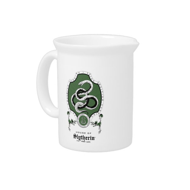 HARRY POTTER™ | Delicate Sketch SLYTHERIN™ Crest Beverage Pitcher (Left)