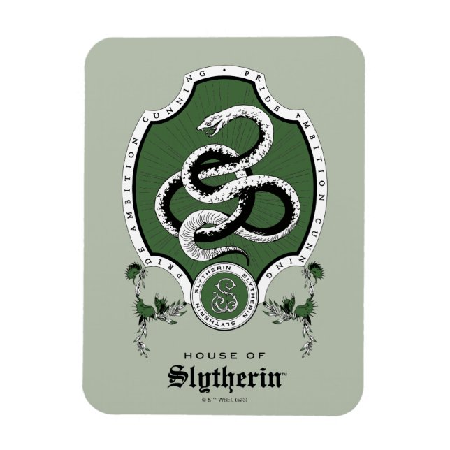 HARRY POTTER™ | Delicate Sketch SLYTHERIN™ Crest Magnet (Vertical)