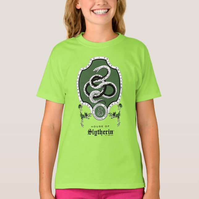HARRY POTTER™ | Delicate Sketch SLYTHERIN™ Crest T-Shirt (Front)
