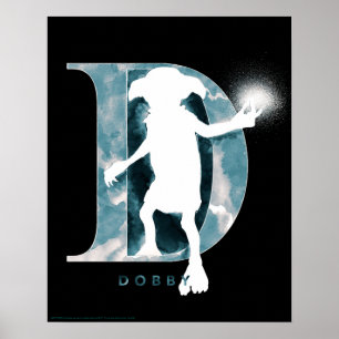 Harry Potter Dobby Character Watercolor Poster