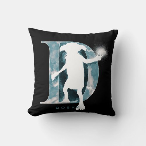Harry Potter  Dobby Character Watercolor Throw Pillow