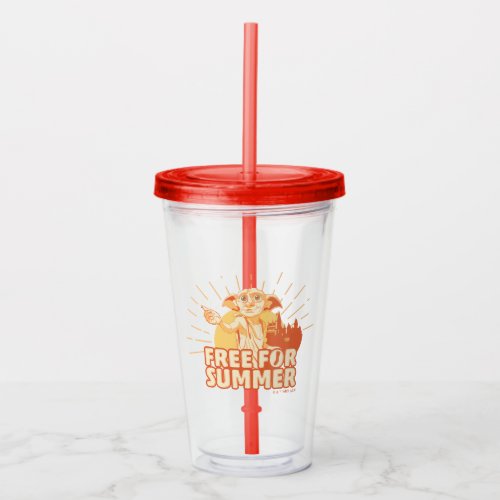 HARRY POTTER  Dobby Free For Summer Acrylic Tumbler