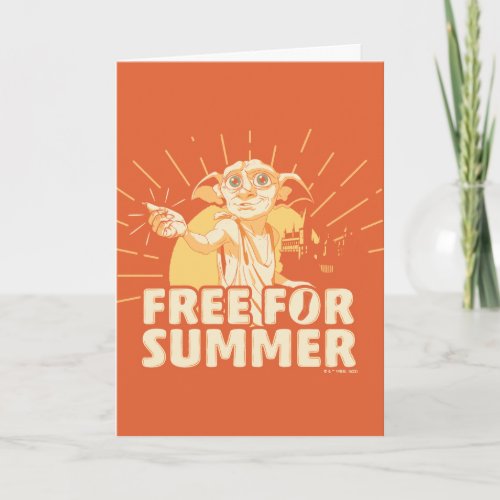 HARRY POTTER  Dobby Free For Summer Card