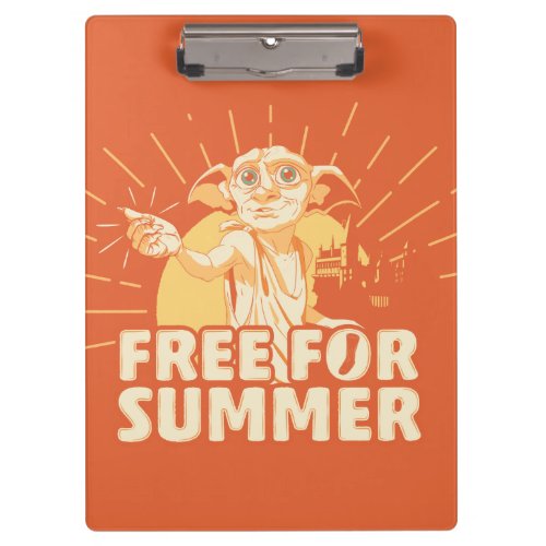 HARRY POTTER  Dobby Free For Summer Clipboard