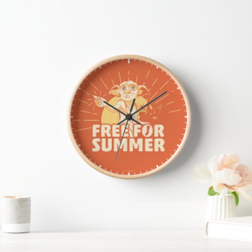 HARRY POTTER  Dobby Free For Summer Clock