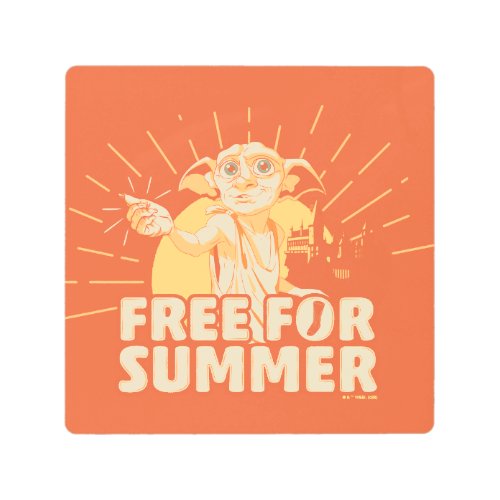 HARRY POTTERâ  Dobby Free For Summer Metal Print