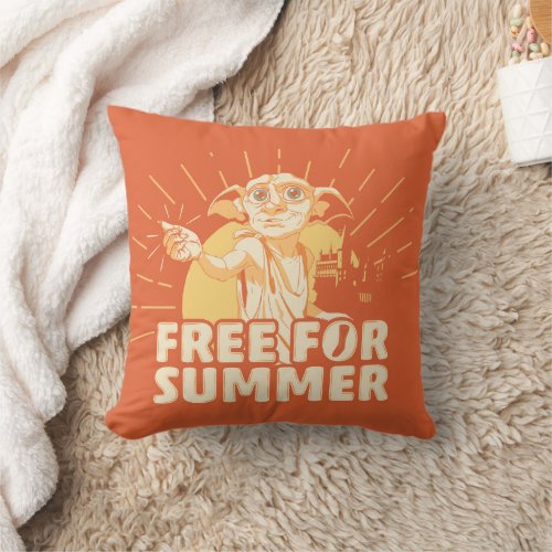 HARRY POTTERâ  Dobby Free For Summer Throw Pillow