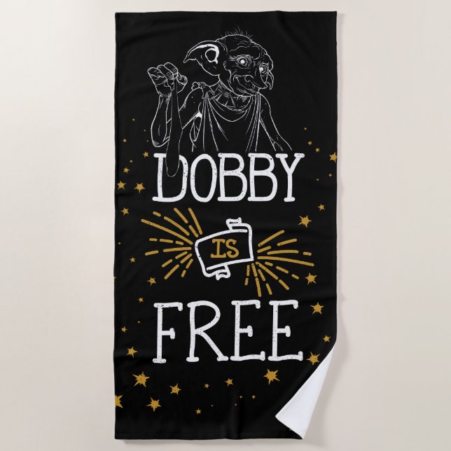 Harry Potter | Dobby Is Free Beach Towel (Front)