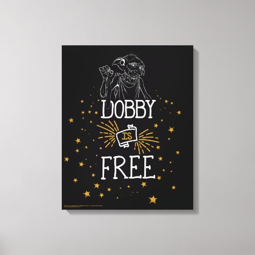 Harry Potter  Dobby Is Free Canvas Print