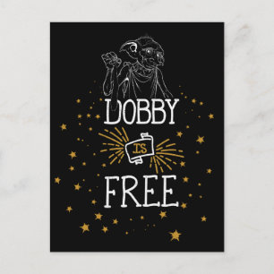 Harry Potter Dobby Is Free Postcard