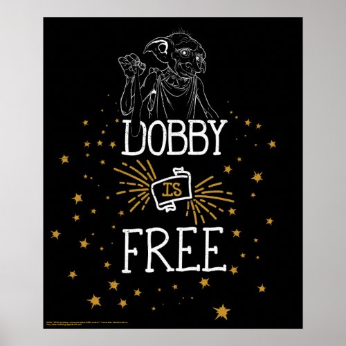 Harry Potter  Dobby Is Free Poster
