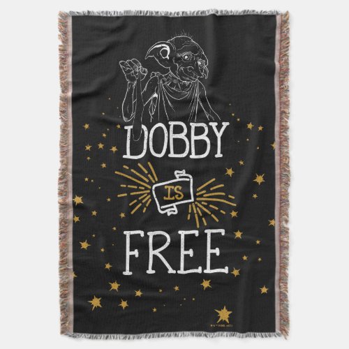 Harry Potter  Dobby Is Free Throw Blanket