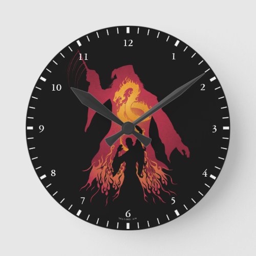 Harry Potter  Dumbledore Silhouette Round Clock